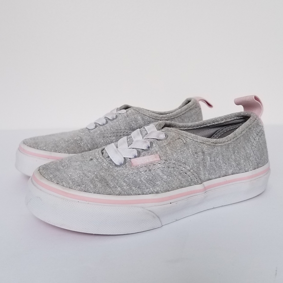 girls pink slip on vans